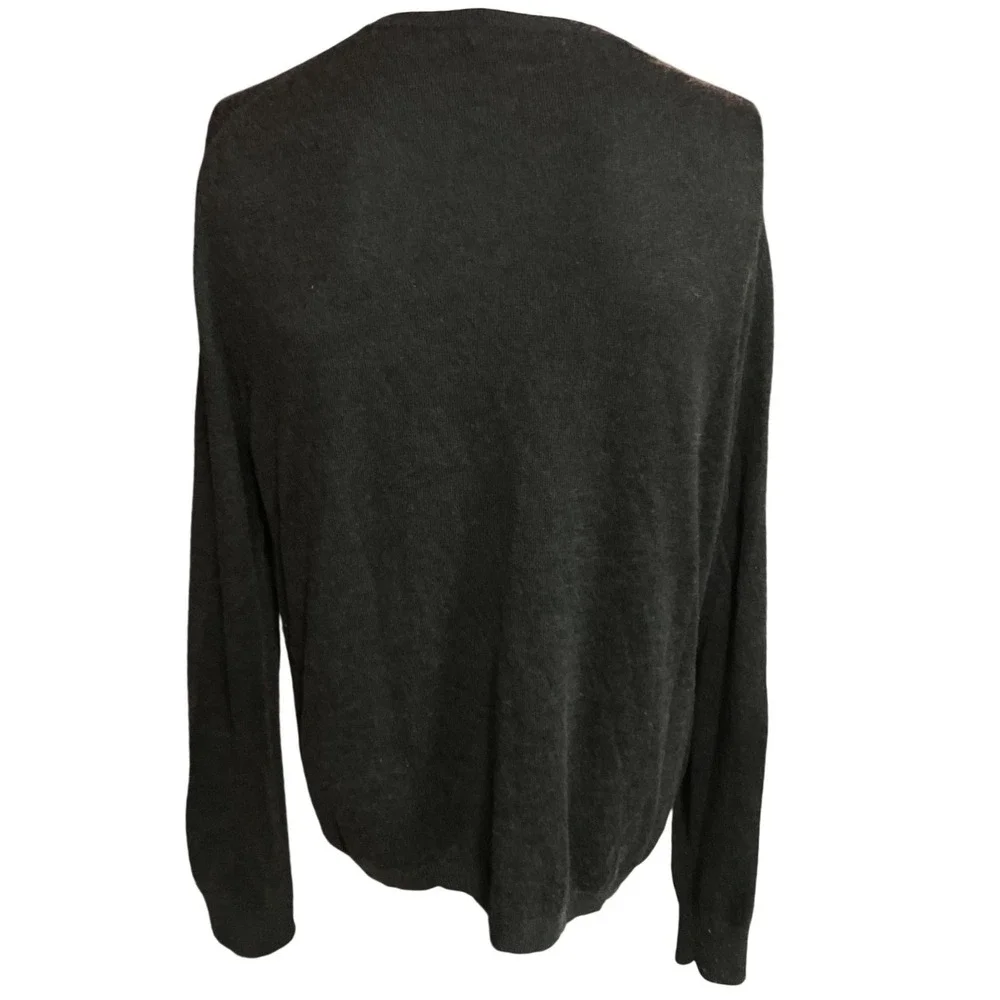 Banana Republic Men's Silk Cashmere V Neck Long Sleeve Pullover Sweater Sz Large